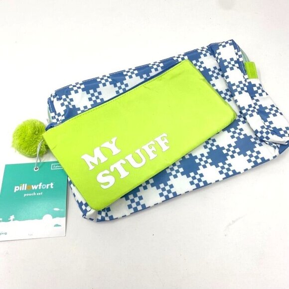 Target 2pk Kids' Houndstooth and My Stuff Gifting Pouch Set - Pillowfort™  B8 - Picture 2 of 5